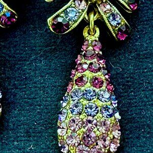 Oscar de la Renta Rhinestone Earrings